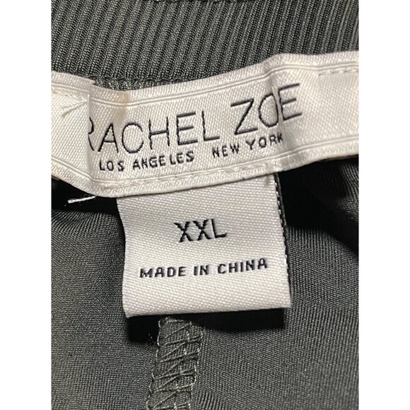 Rachel Zoe Mid-Rise Jogger Pants XXL Dark Olive Green Drawstring Ribbed Cuffs - Picture 7 of 10